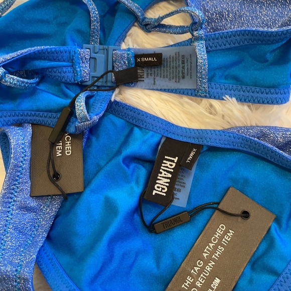 NWT Triangl Swimwear MICA - MARINA SPARKLE Size XS - Picture 6 of 11